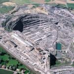 Empreinte écologique de l`habitat carrière à ciel ouvert