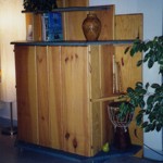 meuble TV en pin des landes lasuré